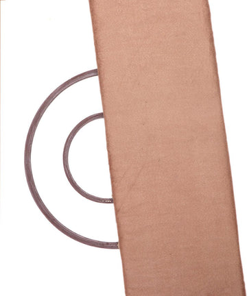 Tan Colour Self Print Suede Fabric - Fabric Dekho